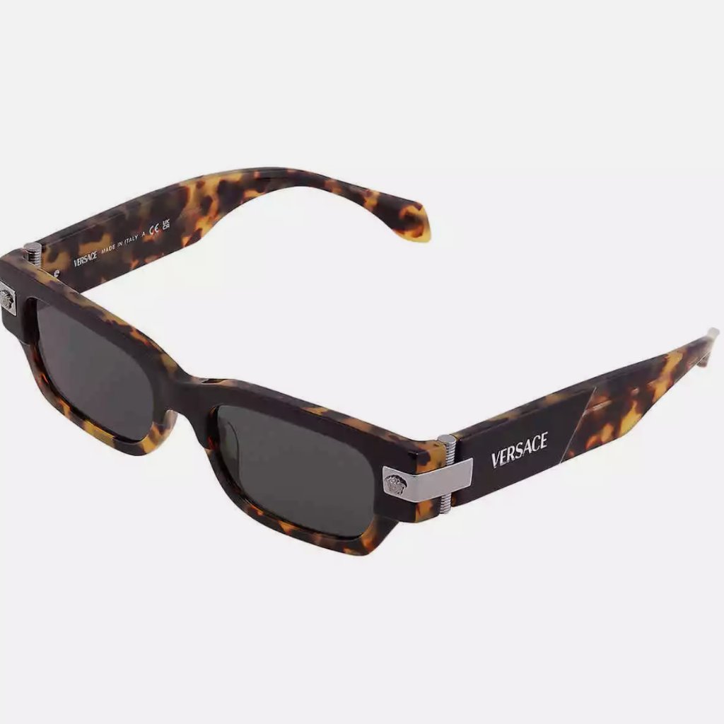 New Versace Men's Rectangular Sunglasses